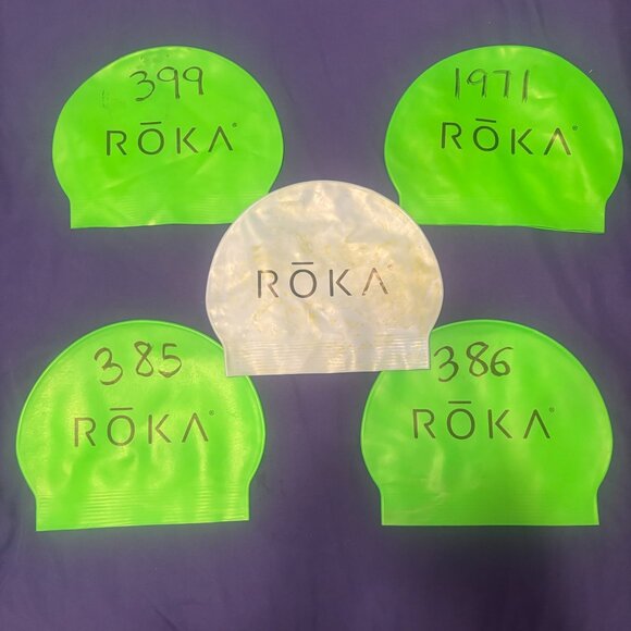 Latex Swim Cap Bundle (5 Caps) - Picture 2 of 12